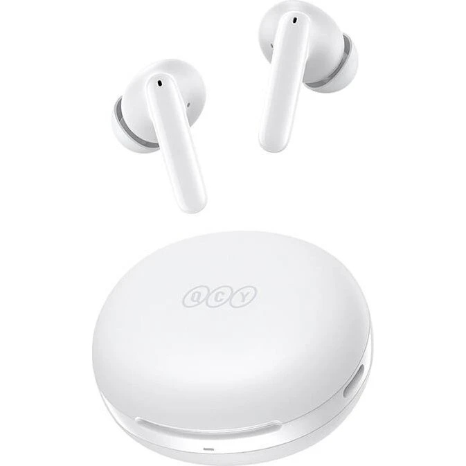 QCY T13 ANC, op til 30 timer, Moon White