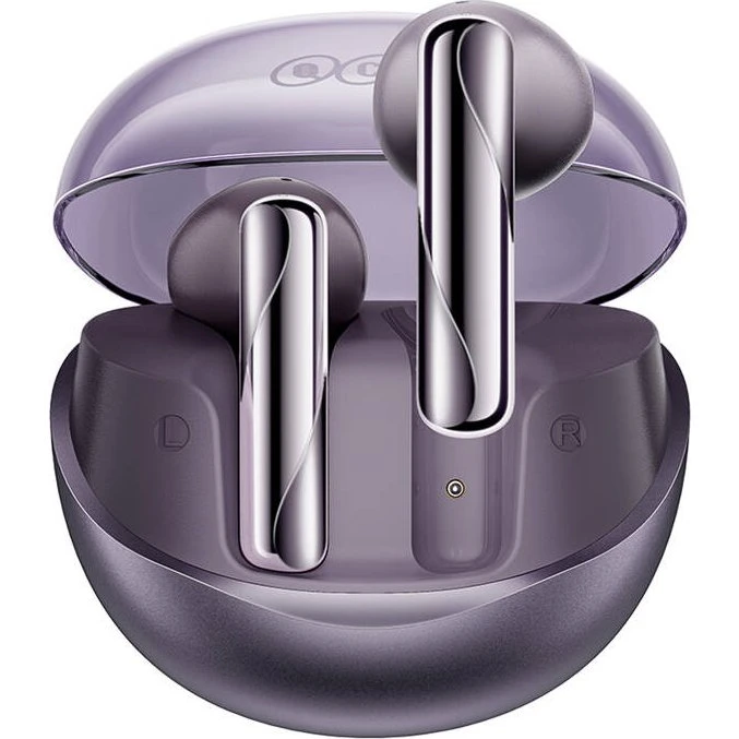 QCY AilyBuds T32 Trådløse Ørepropper, Lilla, USB-C, 5 timer batteri