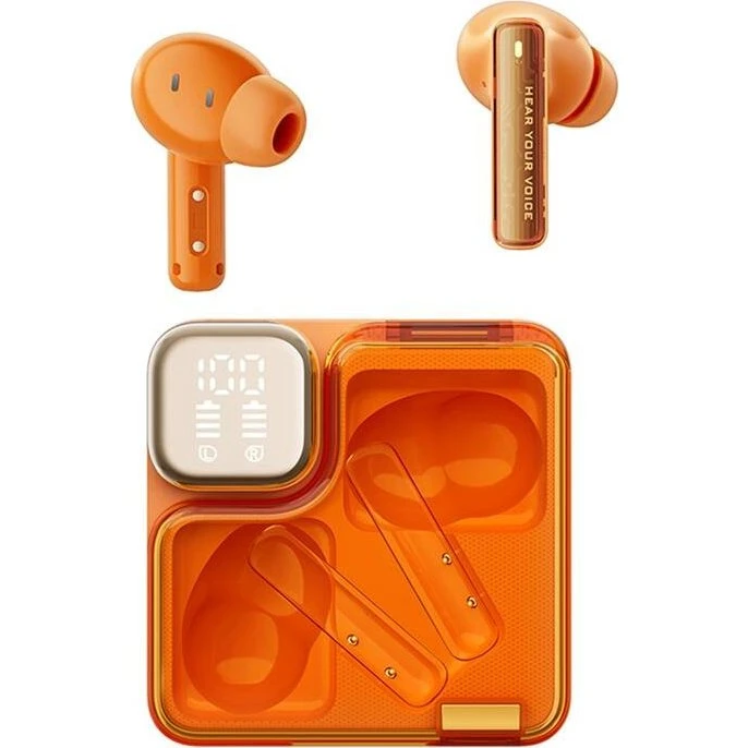 QCY TWS MeloBuds Neo T31 Orange, 6 timer batteri