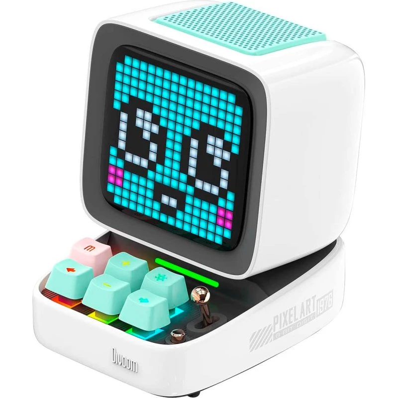 Divoom DitooPro Retro Pixel Art Højttaler, Hvid