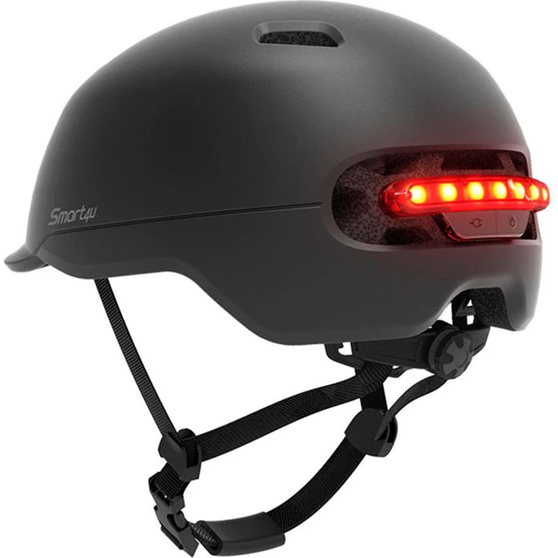 Xiaomi Smart4u City Riding Smart Flash Cykelhjelm L/57-61 Sort