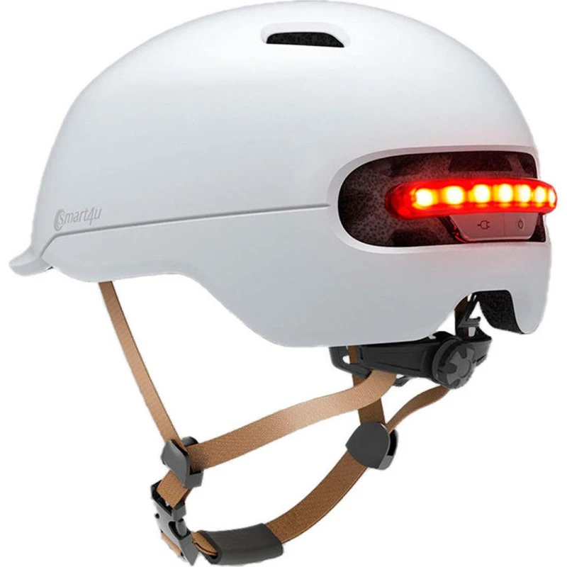 Xiaomi Smart4u City Riding Smart Flash Cykelhjelm L (57-61) Hvid
