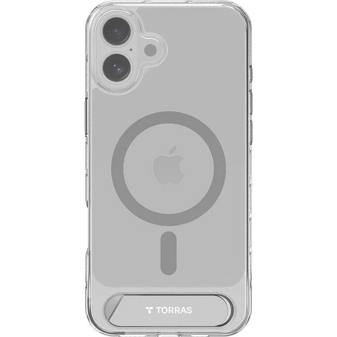 Torras Pstand Series Transparent Etui til iPhone 16