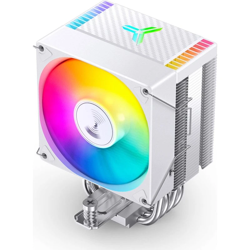 Jonsbo CR-1400 EVO ARGB CPU-køler, hvid, 92mm PWM, 180W TDP