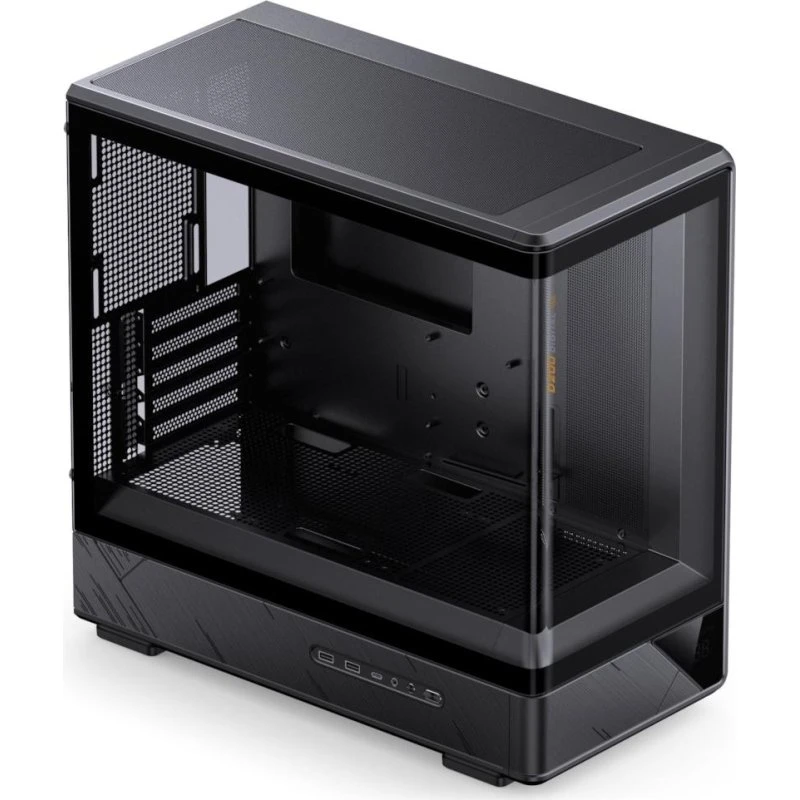 Jonsbo D200 mATX Tårnkabinet Sort med Glasvindue