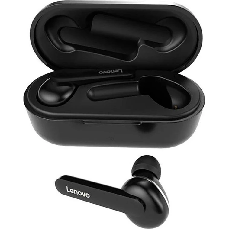 Lenovo HT28 TWS Bluetooth-ørepropper med opladningskasse, sort