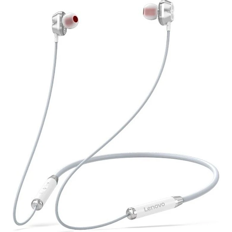 Lenovo HE08 Hvide Bluetooth Høretelefoner med 12 Timer Batteri