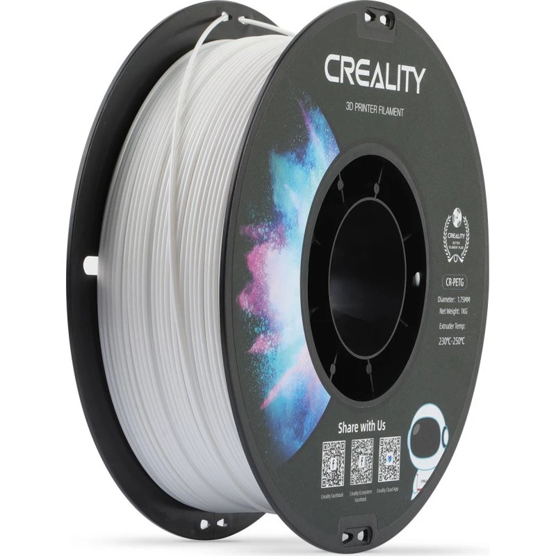 Creality CR-PETG Filament 1.75mm, 1kg, Hvid