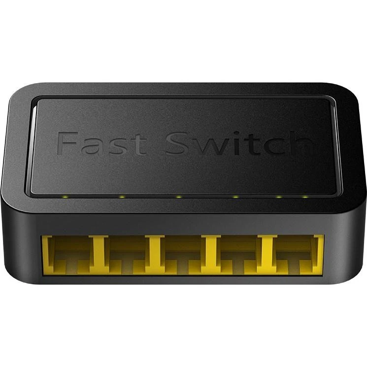 Cudy FS105D 5-porte Fast Ethernet-switch, sort