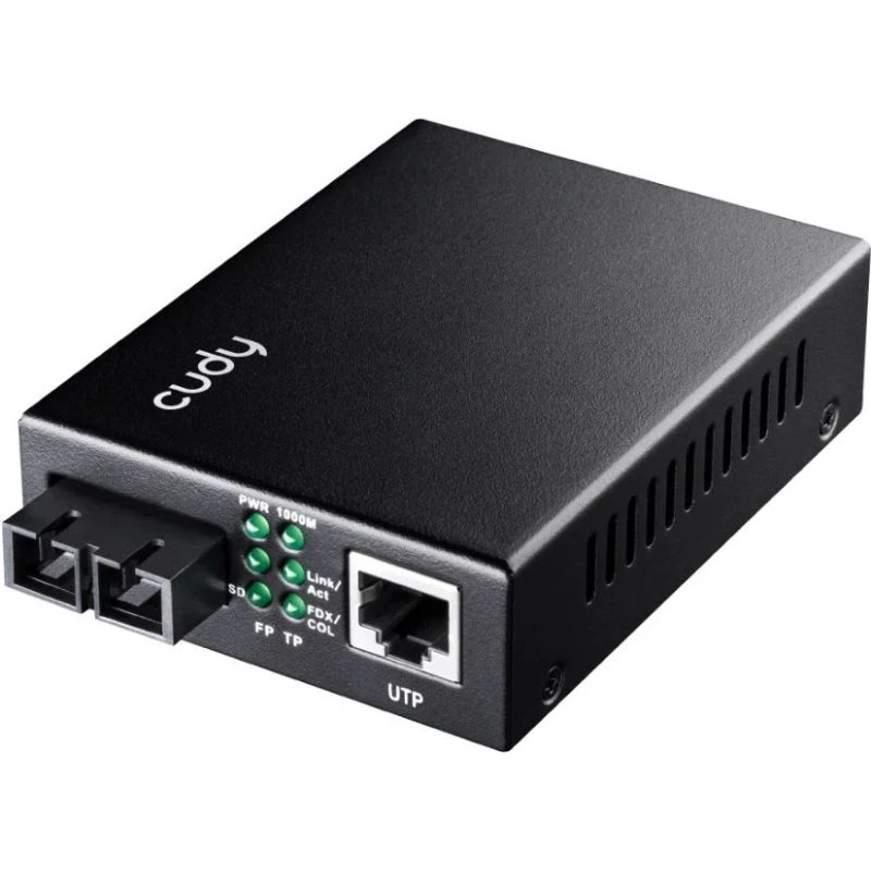 Cudy MC100MA-2 1000 Mbit/s Netværksomformer, Sort