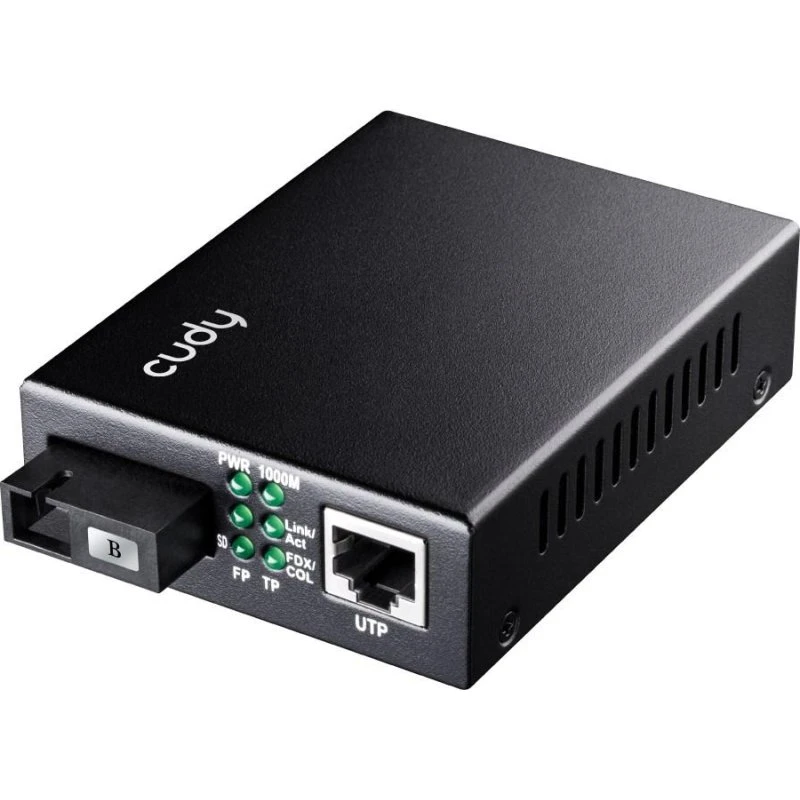 Cudy MC100GSB-40B 1000 Mbit/s Mediekonverter, SC, Sort, 40 km