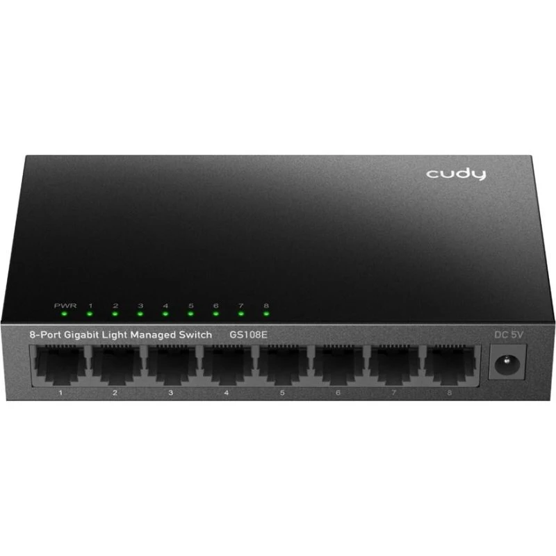 Cudy GS108E 8-port Gigabit Switch, administreret