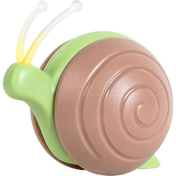 Cheerble Wicked Snail Interaktiv Kattelegetøj (Brun, 2 hastigheder)