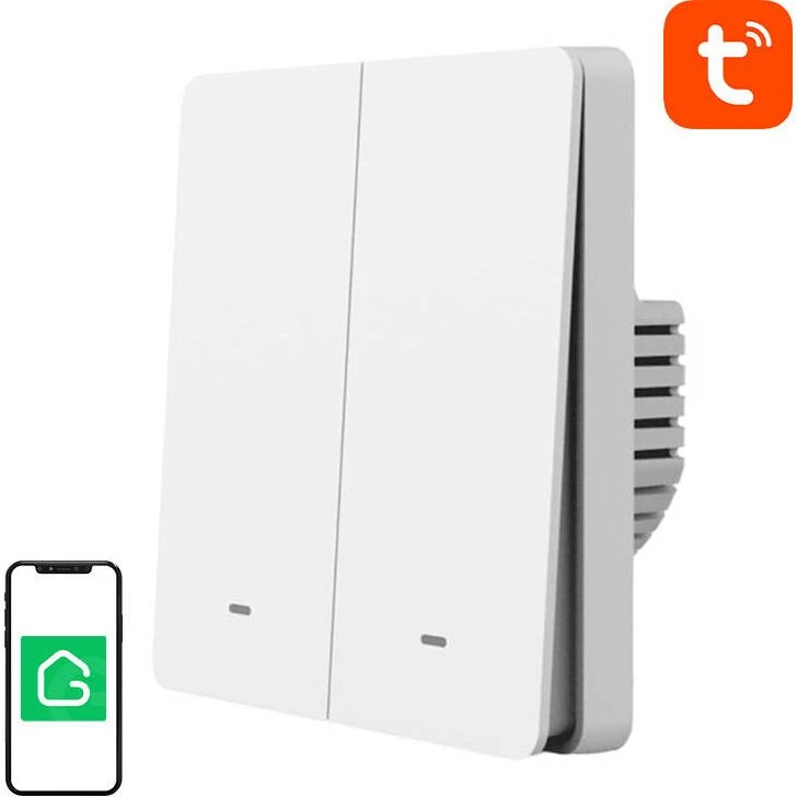 Gosund SW9 Smart Lyskontakt (Hvid, WiFi, Alexa & Google Home)