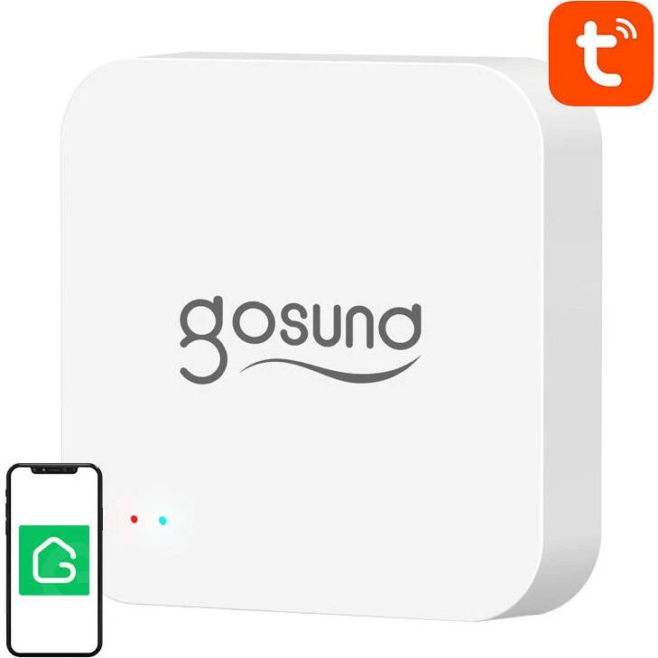 Gosund G2 Smart Gateway med Alarm - Hvid