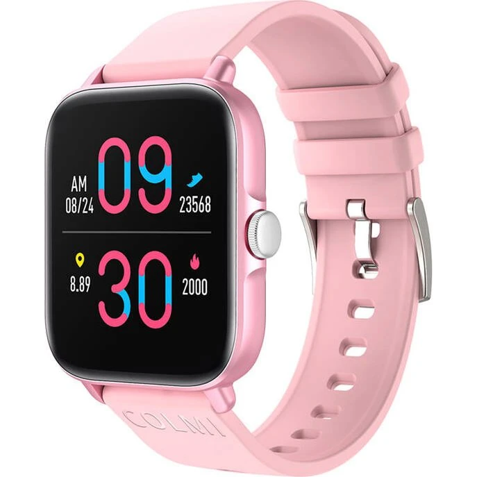 Colmi P28 Plus Smartwatch, 1,69" Pink Silikonerem