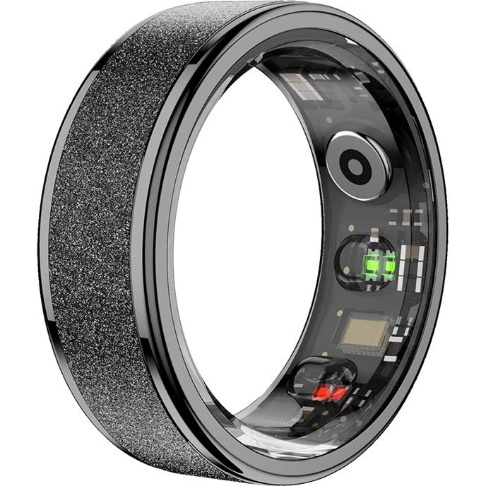 Colmi R10 Smart Ring, 19,1 mm, Sort, Størrelse 9