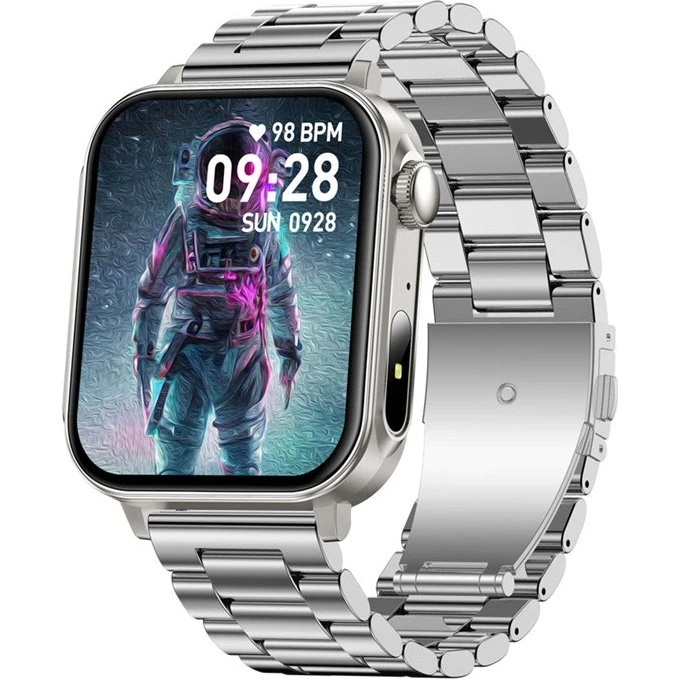 Colmi P80 Smartwatch – Stål-Sølv, 1,83" HD