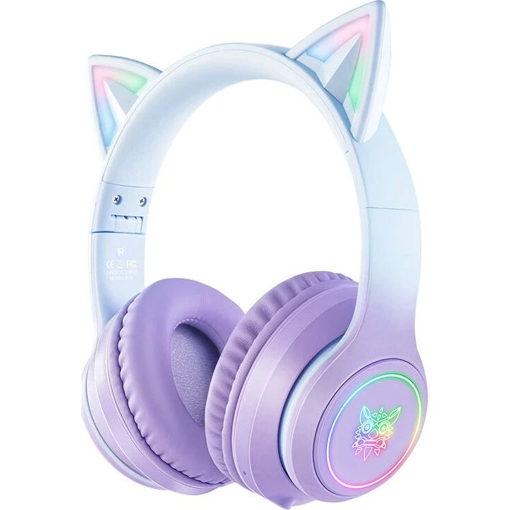 Onikuma B90 Trådløse Gaming Hovedtelefoner - Blålilla