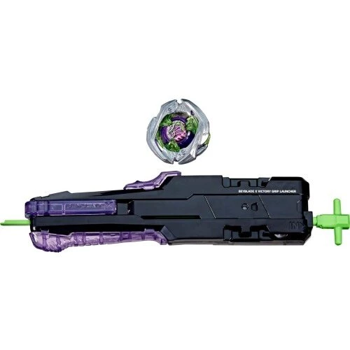 Beyblade X Victory Grip højre-spin launcher med Saber Samurai 2-70L