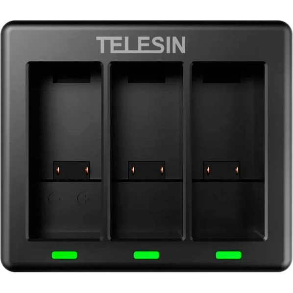 Telesin 3-slot oplader til GoPro Hero 9/10/11/12