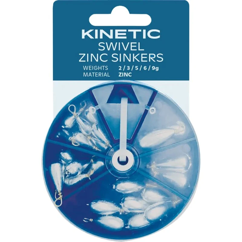 Kinetic Swivel zink-synk sortiment 2/3/5/6/9 g