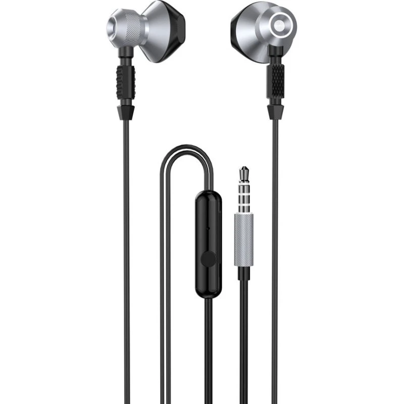 Dudao X2C-Gray Metal Kablede In-Ear Høretelefoner 3,5mm