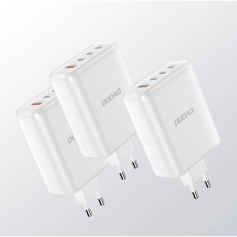 Dudao A140EU 140W GaN Vægoplader 3x USB-C + 1x USB-A