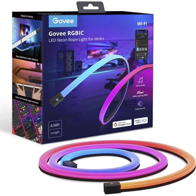 Govee Neon LED Gaming Lysstrips 2m (WiFi)