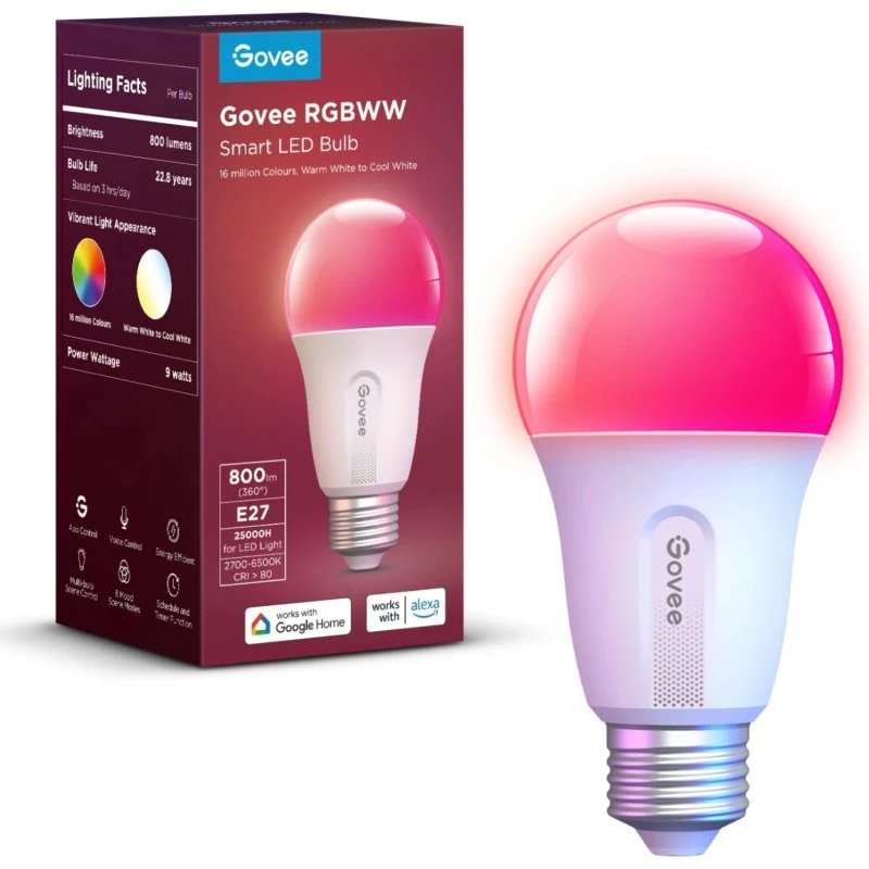 Govee H6004 Smart Pære WiFi & BLE 800lm