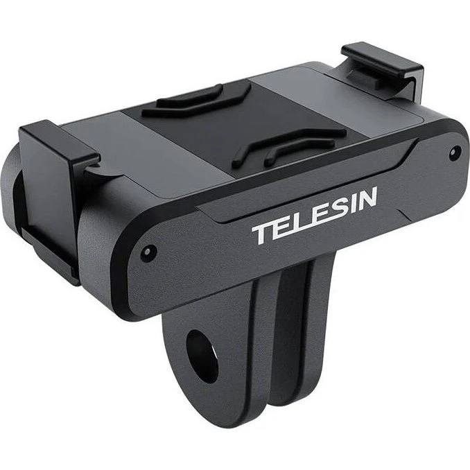 Telesin Magnetisk To-kløver Adapter til DJI Action 3/4/5, Sort