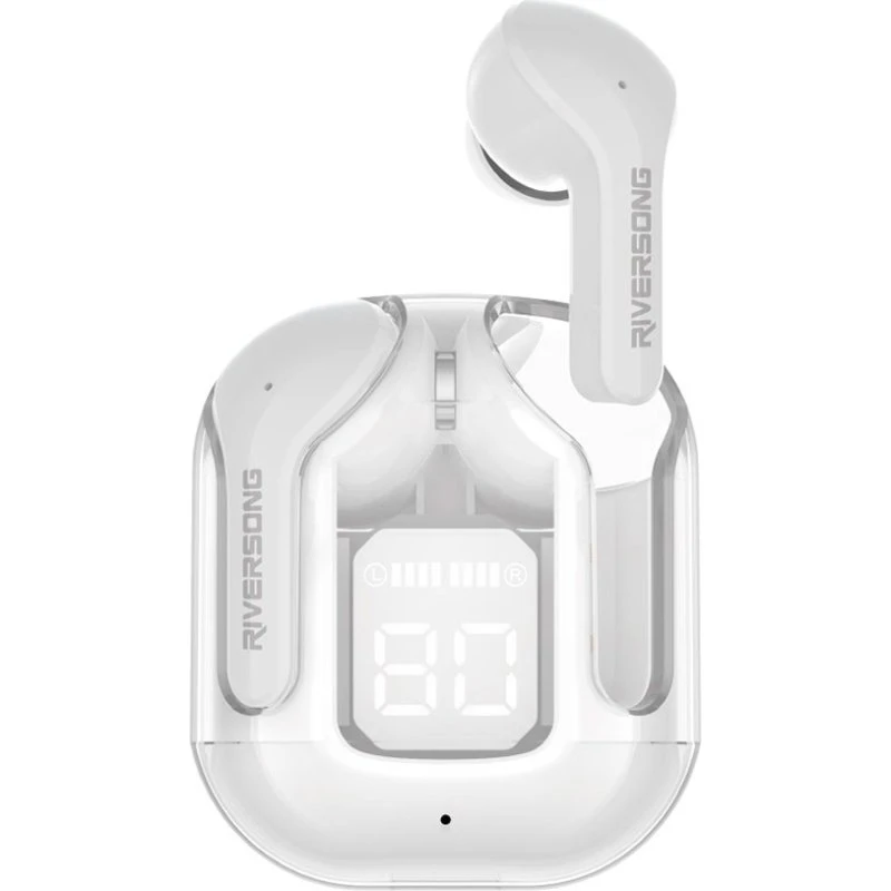 Riversong Airfly M2 TWS ENC Øretelefoner, Hvid, 30 Timer
