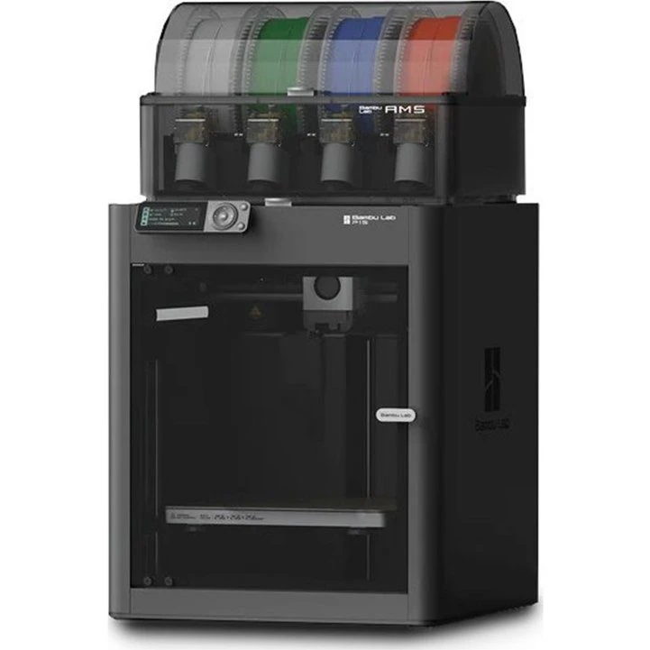 Bambu Lab P1S Combo 3D Printer med 2,7" Skærm, Bluetooth og WiFi