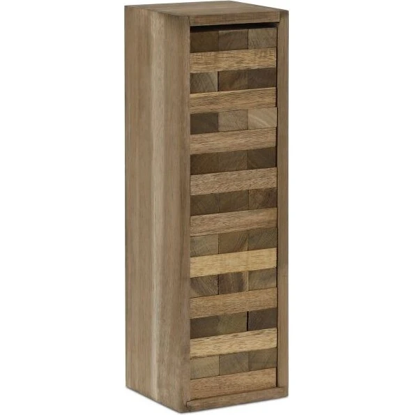 Wobble Tower stablespil med trækasse (54 klodser)