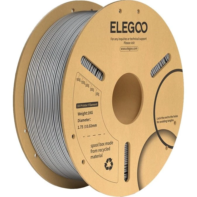 Elegoo PLA+ Filament 1.75mm, 1kg, Star Gray