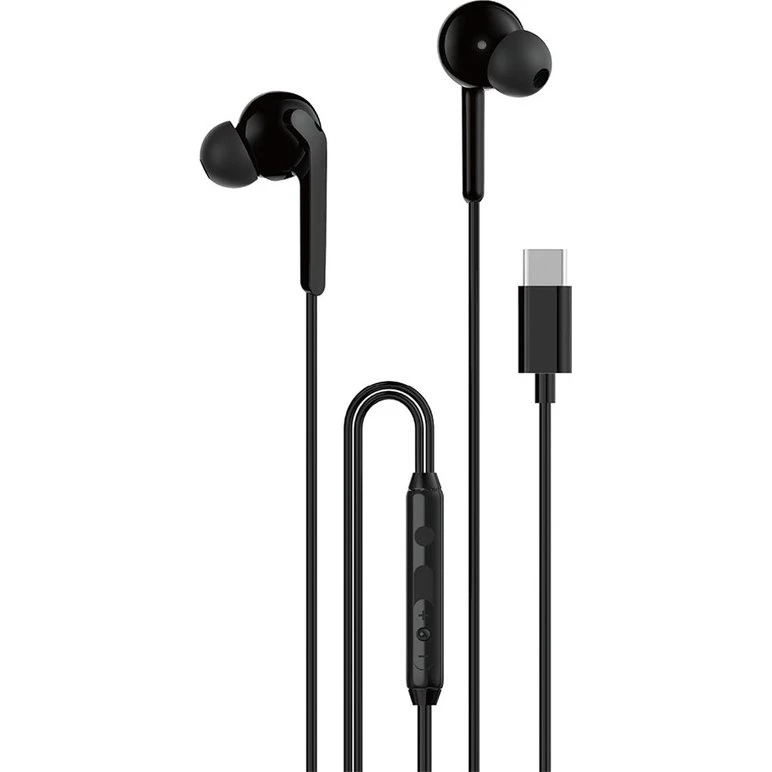 Dudao X3C+ USB-C In-Ear Hovedtelefoner, Sort, 1,2 m