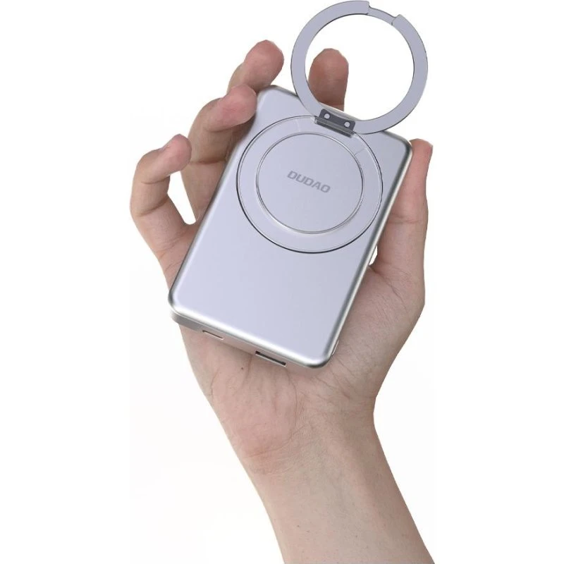 Dudao K28S Wireless Powerbank 5000 mAh 20W Sølv