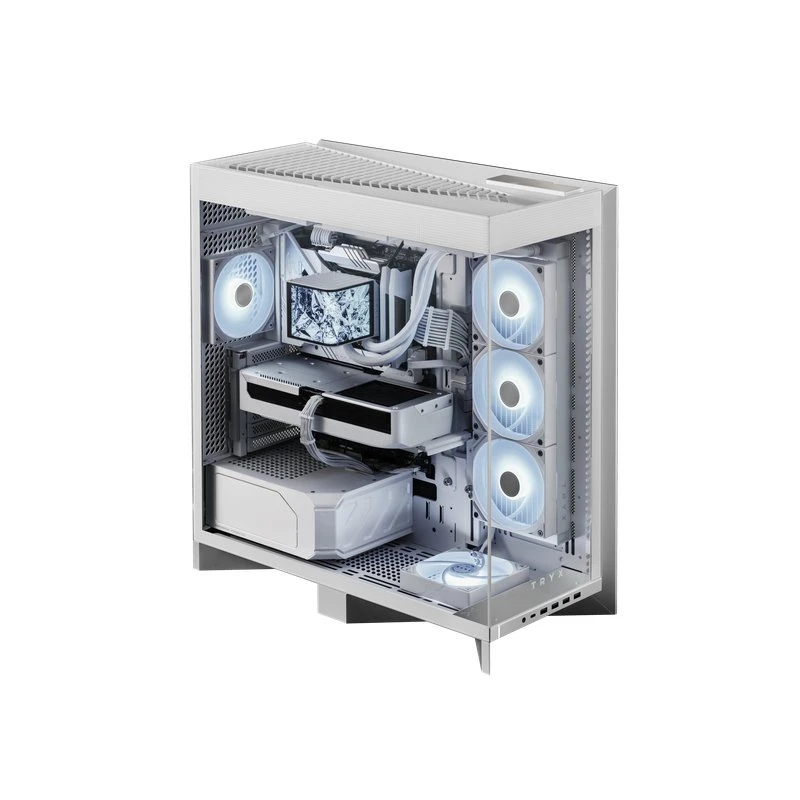 TRYX LUCA L70 Midtower Hvid, 420mm Radiatorplads