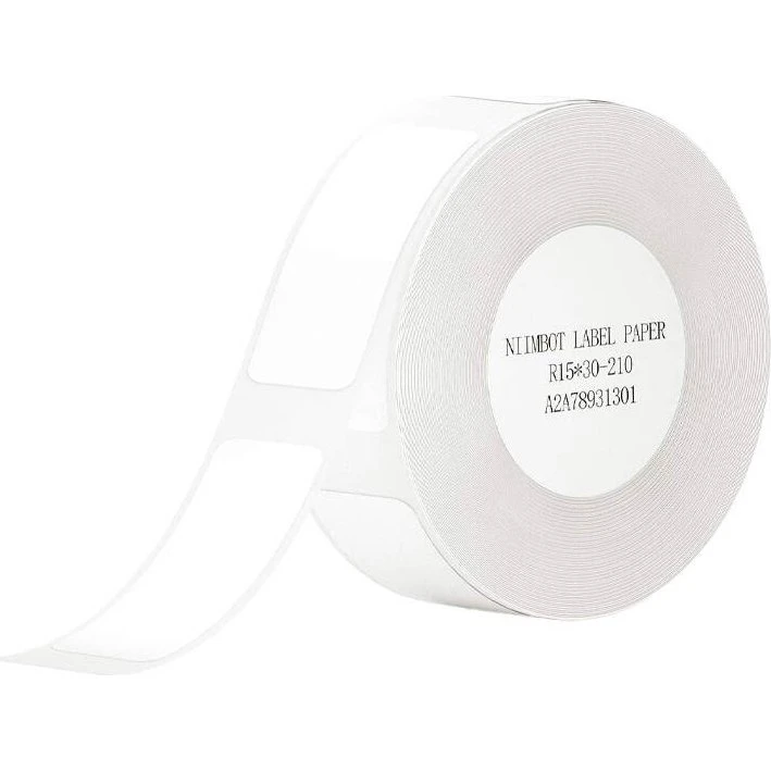Niimbot Termisk Labels 15x30mm, 210 pk, Hvid