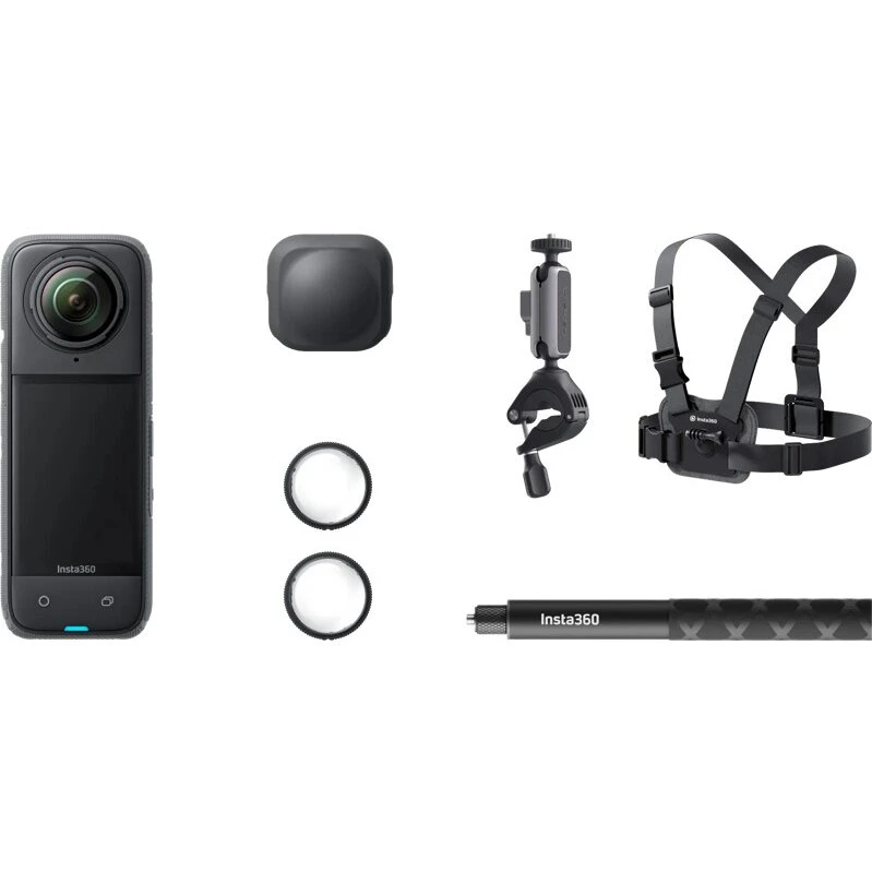 Insta360 X4 Bike Bundle – Cykeltilbehørssæt med selfiestang og cykelmont