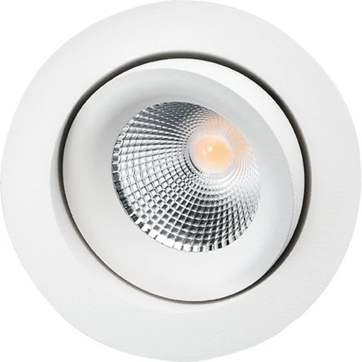 SG Armaturen Junistar Lux indbygningsspot 2700K hvid