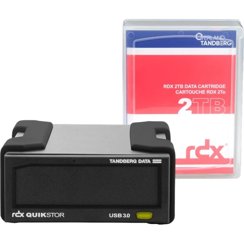 Tandberg RDX QuikStor 2 TB USB 3.0 ekstern harddisk