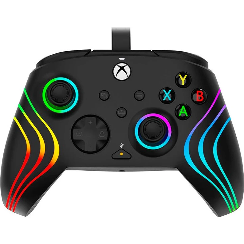 PDP Afterglow Wave Wired Controller, Sort, Xbox One/X/S/PC