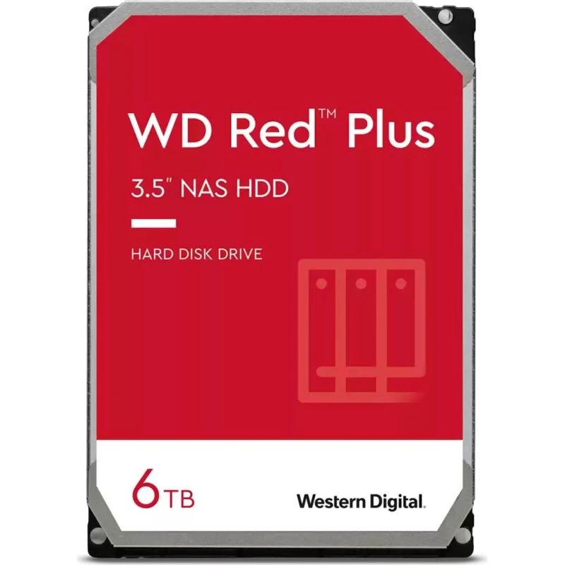 WD Red Plus HDD 6TB 5400RPM 3,5"