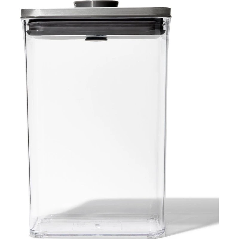 Oxo POP Stål Beholder 2,6 L med Lufttæt Låg