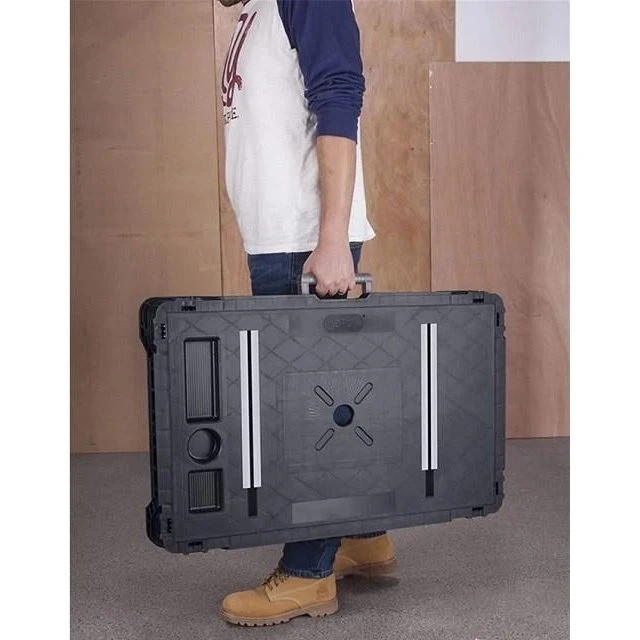 Keter Jobmade Sammenklappeligt Arbejdsbord, Sort/Stål, 88x55,4 cm