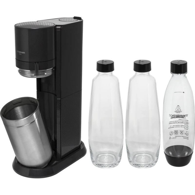 Sodastream Soda Duo Promopack Titan, 3x1L Flaske, Sort