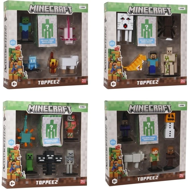 MINECRAFT 3D Figur 6-Pack Deluxe Box (2060MC)