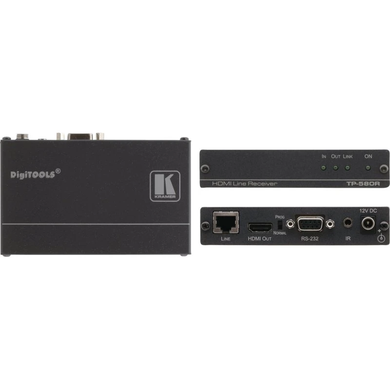 Kramer DigiTOOLS TP-580R 1U Video/Audio/IR/Seriel Forlænger, op til 70 m