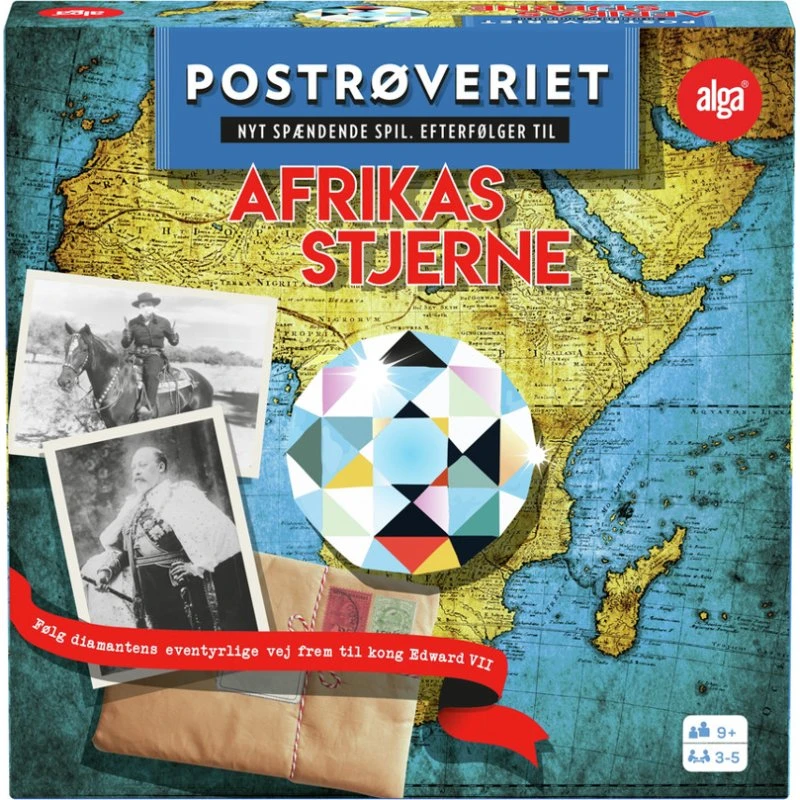 Alga Afrikas Stjerne: Postrøveriet – Brætspil for 9+ år